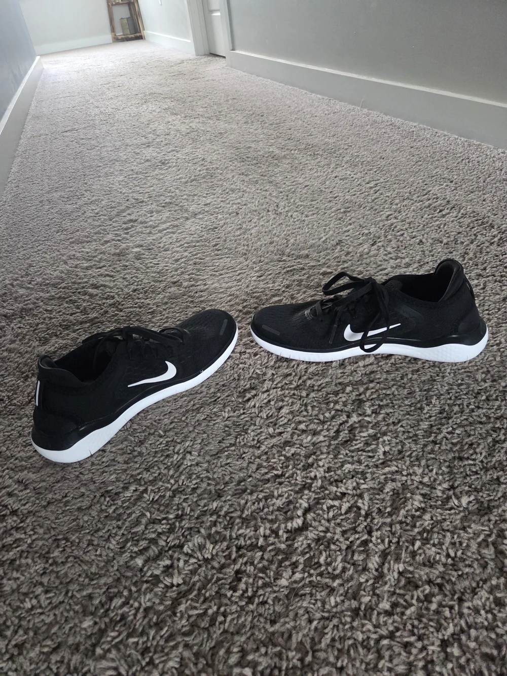 Nike Black and White Kids' Athletic Sneakers